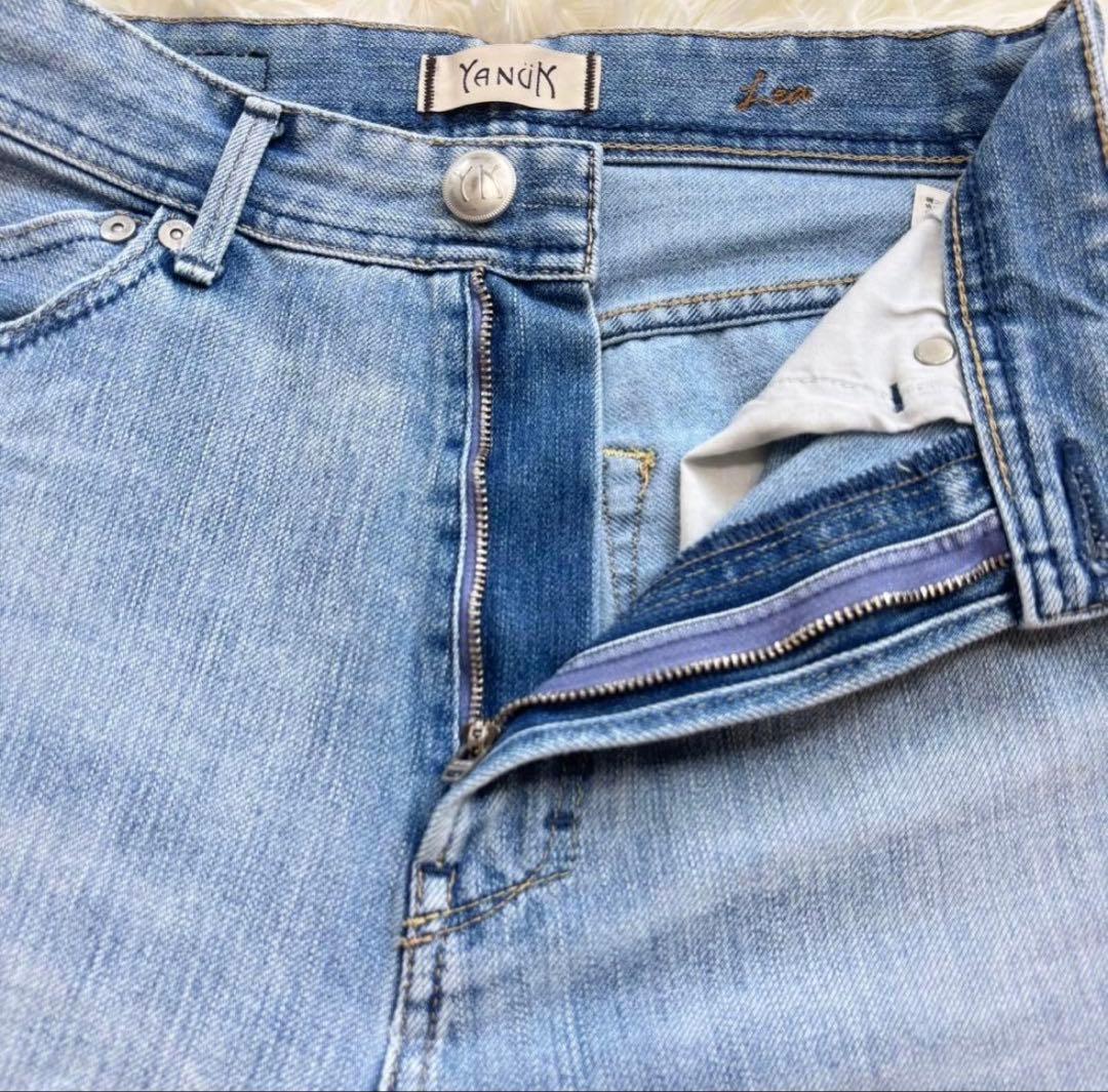 美品 YANUK ヤヌーク ボーイズストレートデニム LEA 57111231