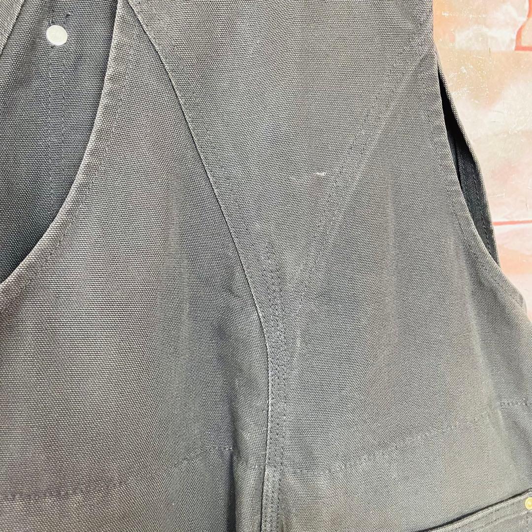 【激レア】カーハートcarhartt ダブルニーオーバーオール　80s星タグL黒