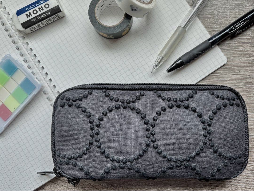 ★フィン。【スマホショルダー／ペンケース】tambourine チャコール