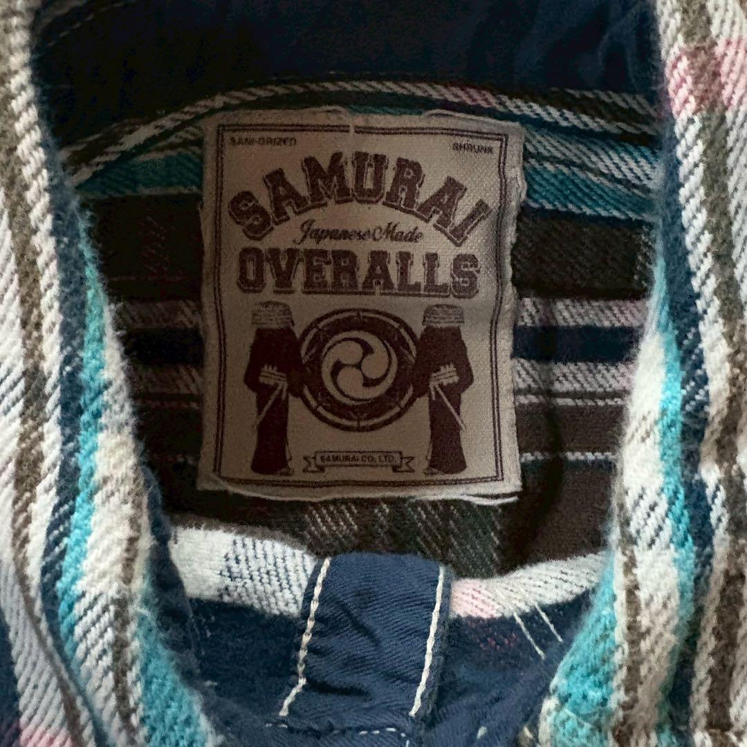 J*1様 SAMURAI OVERALLS チェック ワークシャツ