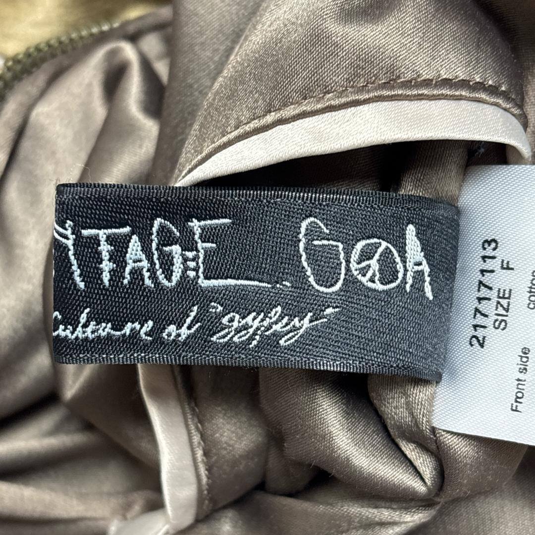 希少 goa インディアン スカジャン リバーシブル サテン フリー イーグル