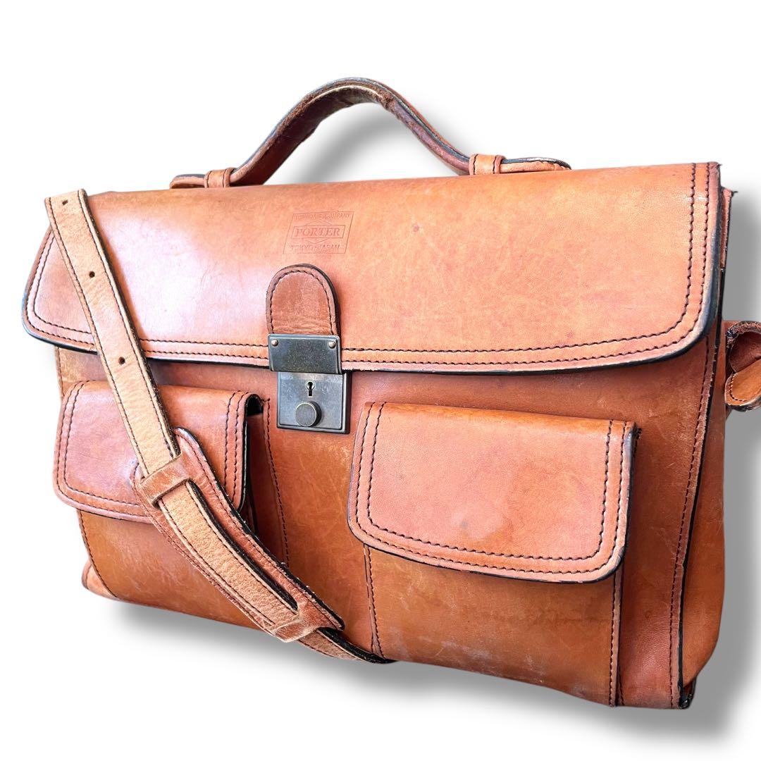 PORTER ポーター キングスマン バロン 2way ビジネスバッグ レザー