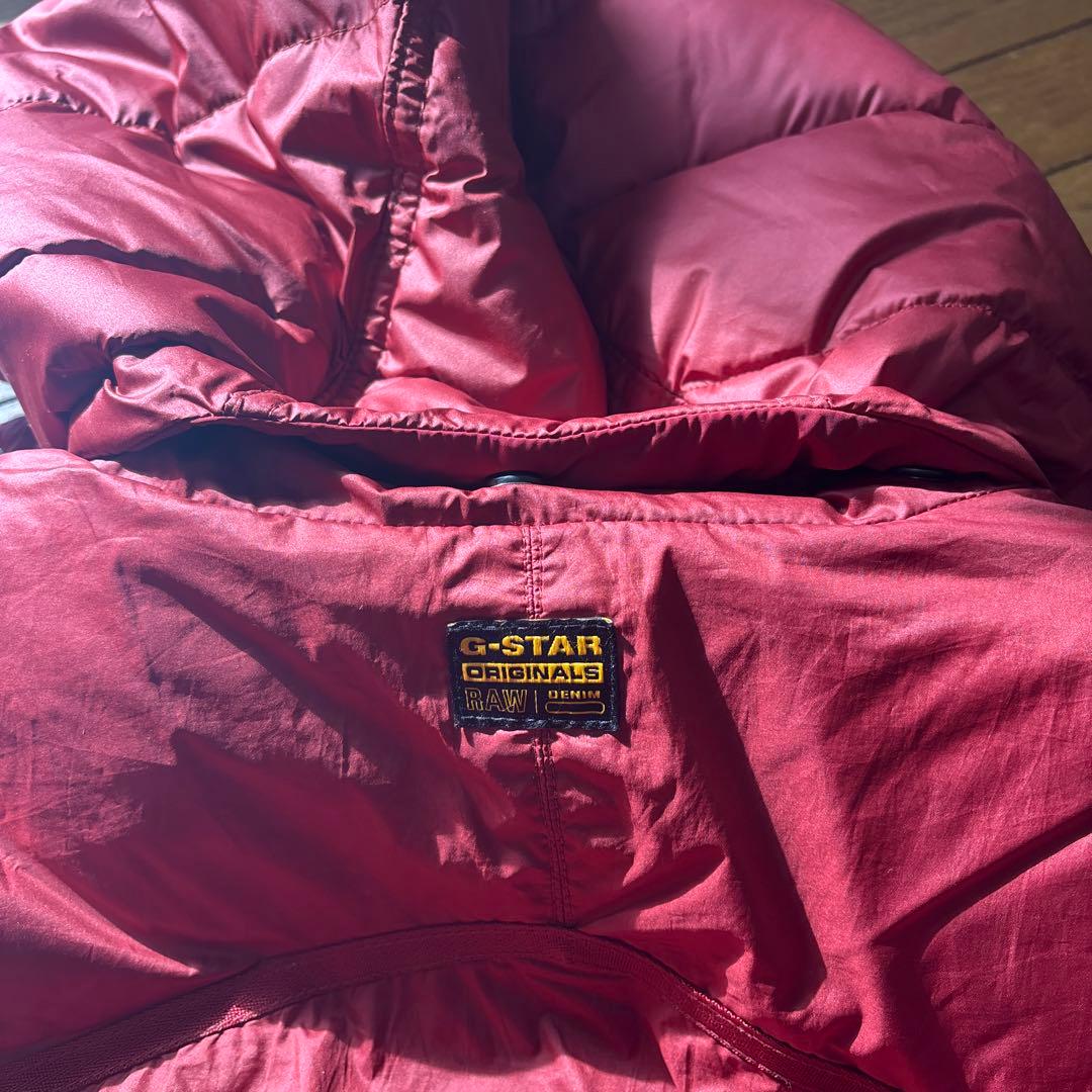 G-STAR RAW メンズ ダウンジャケット ワインレッド