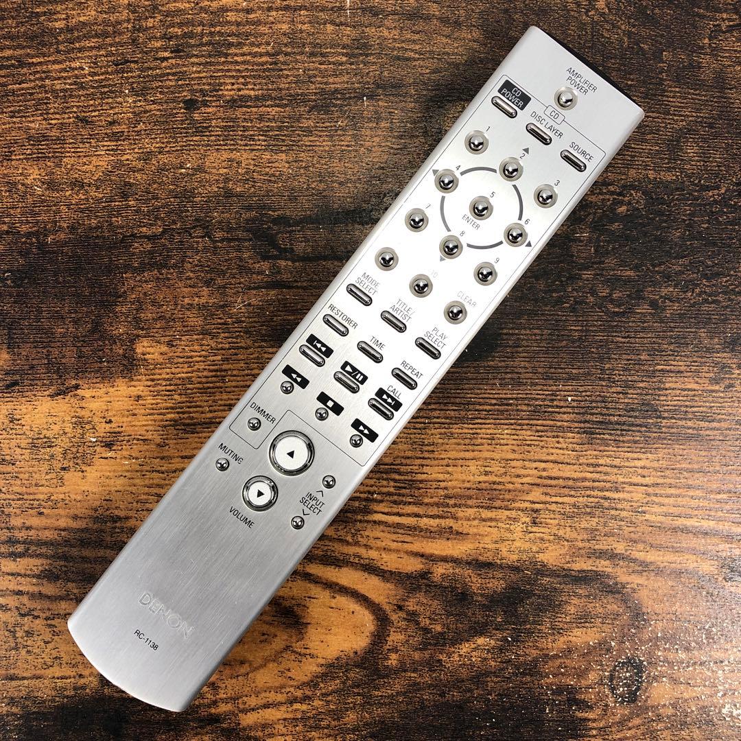 DENON リモコン RC-1138 シルバー