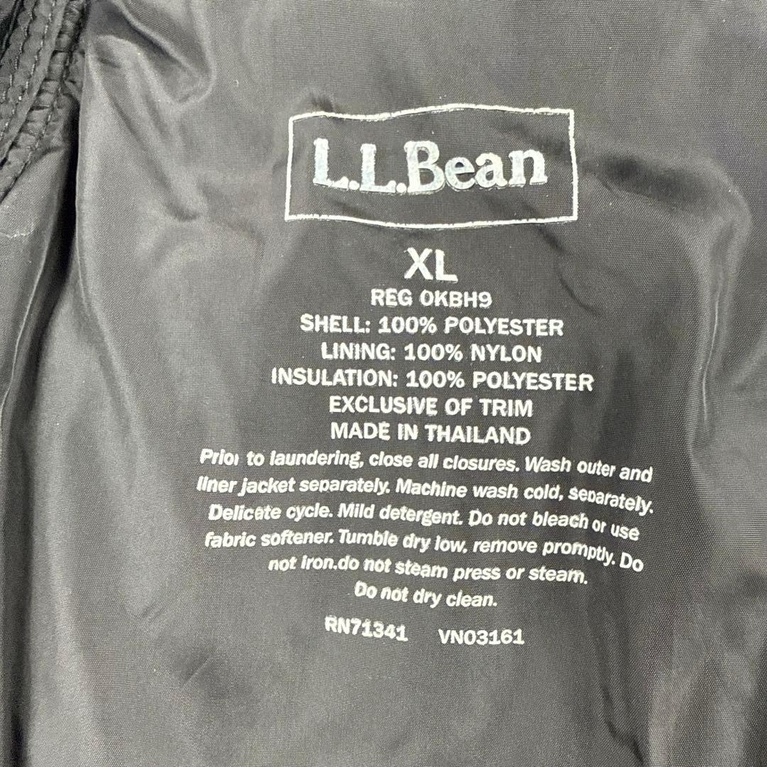 llbean ナイロンジャケット マウンテンパーカー プリマロフト中綿ライナー