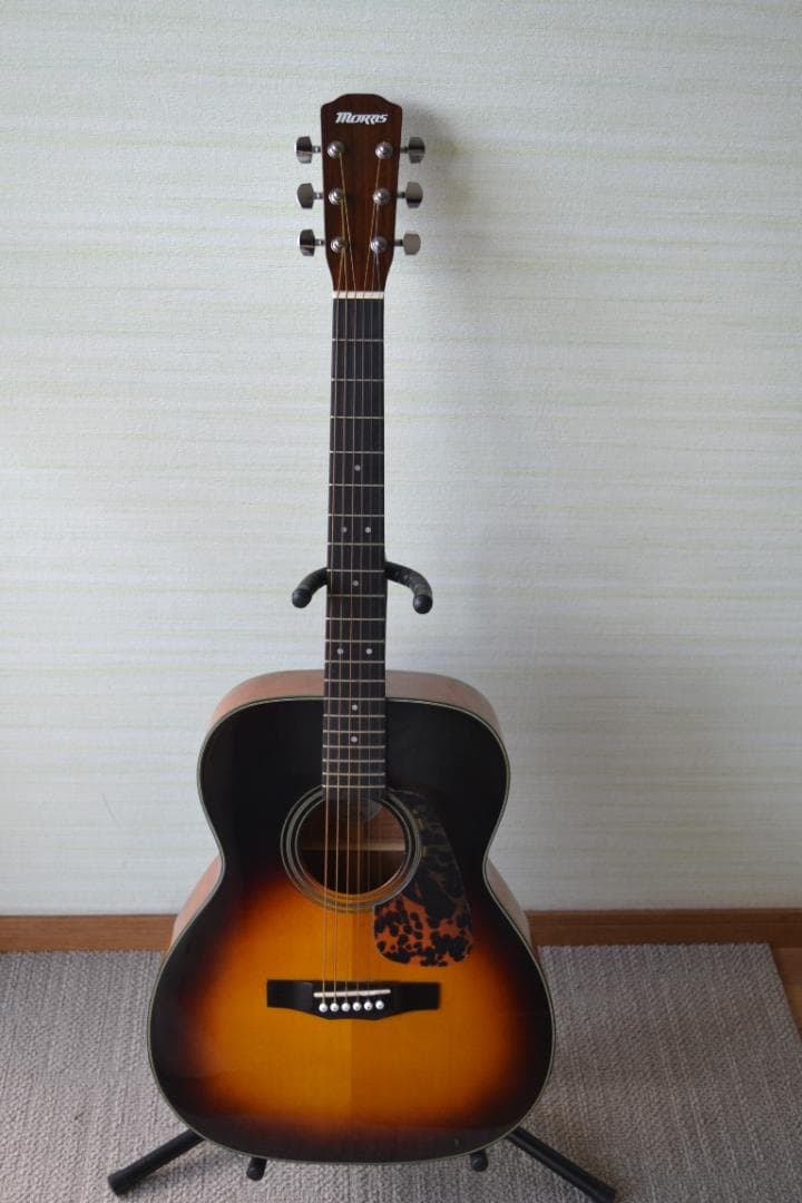 morris F-01TS　モーリス　アコースティック　ギター付属品付