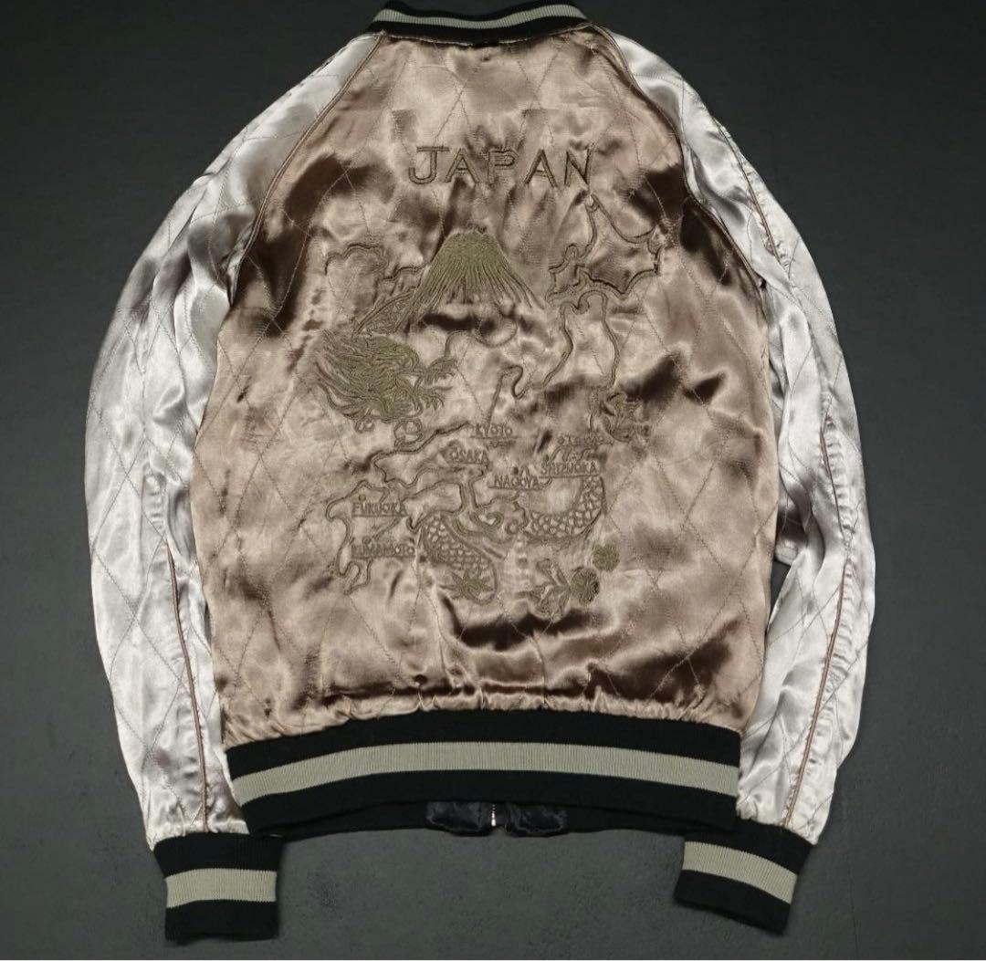 WJK 刺繍 リバーシブル スカジャン