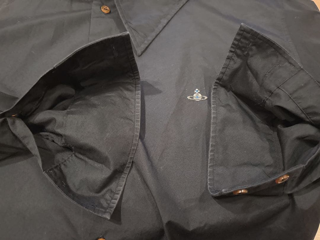 Vivienne Westwood アシンメトリーシャツ 48 ブラック