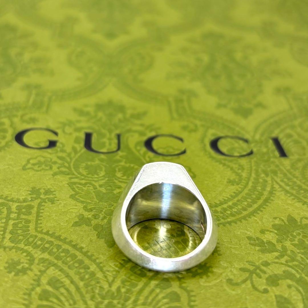 希少レア 廃盤 GUCCI グッチ　指輪　シルバー925 刻印　リング　A-29