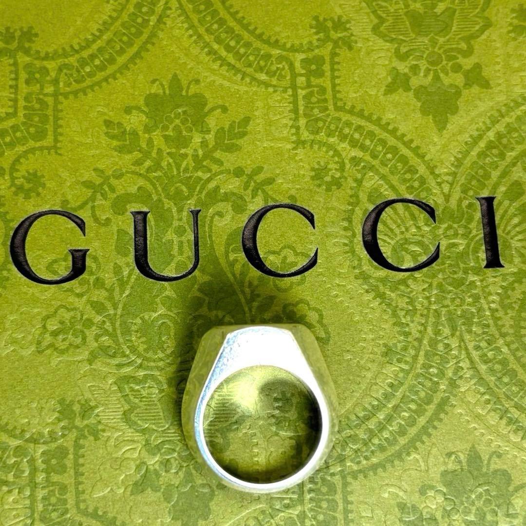 希少レア 廃盤 GUCCI グッチ　指輪　シルバー925 刻印　リング　A-29