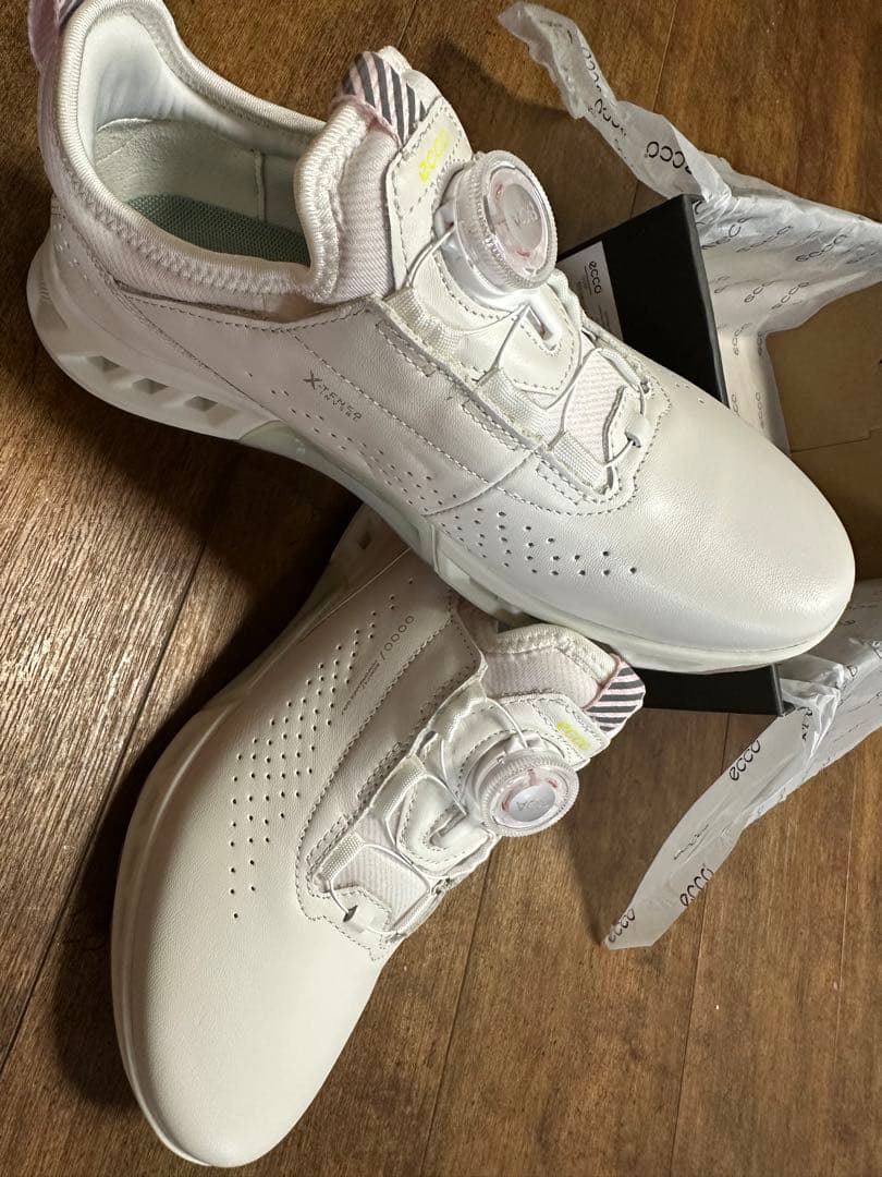 ECCO Golf ウィメンズ レザーGore-Texゴルフシューズ