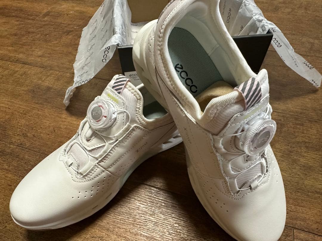 ECCO Golf ウィメンズ レザーGore-Texゴルフシューズ