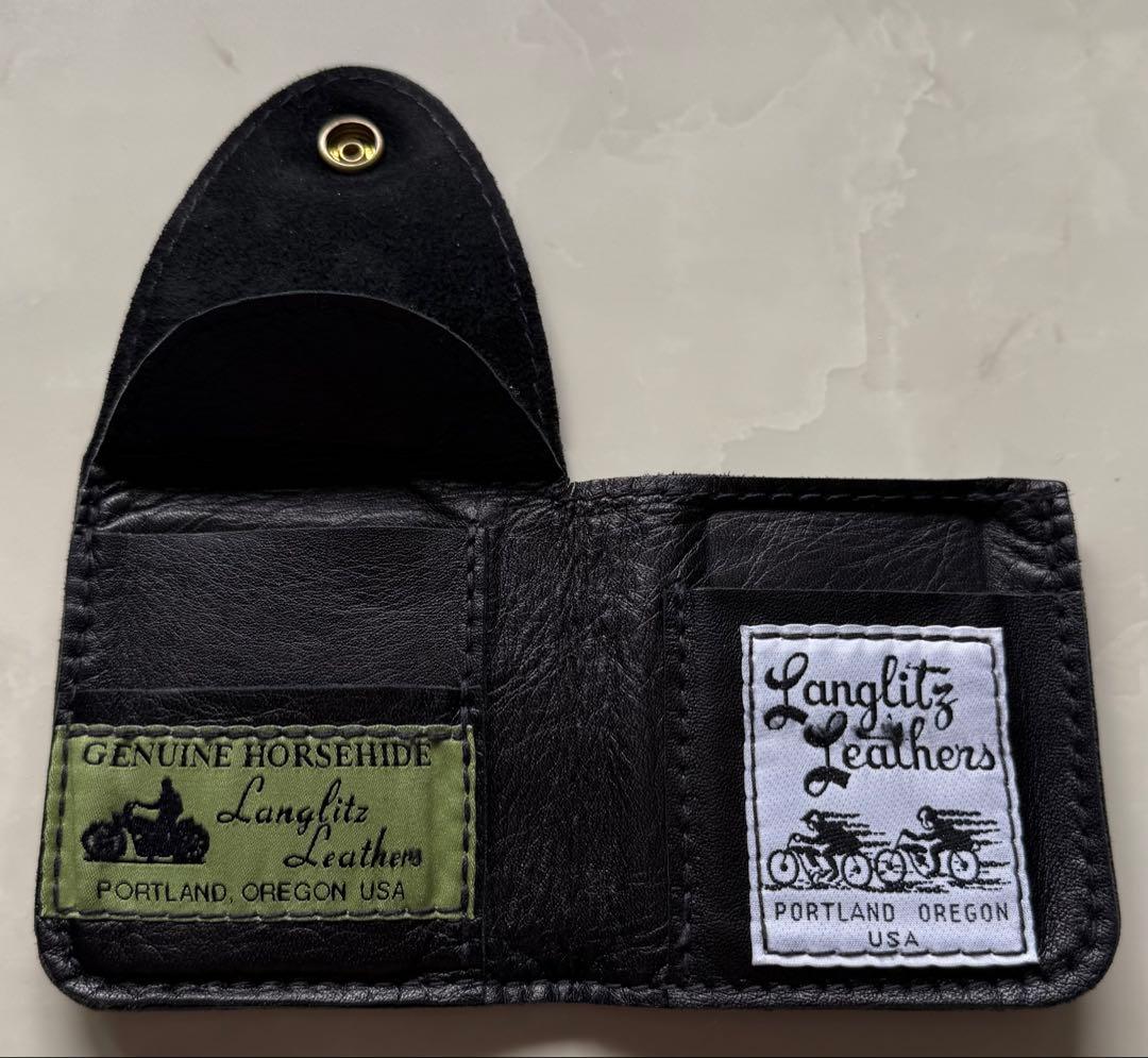 Langlitz Leathers ブラック　ウォレット