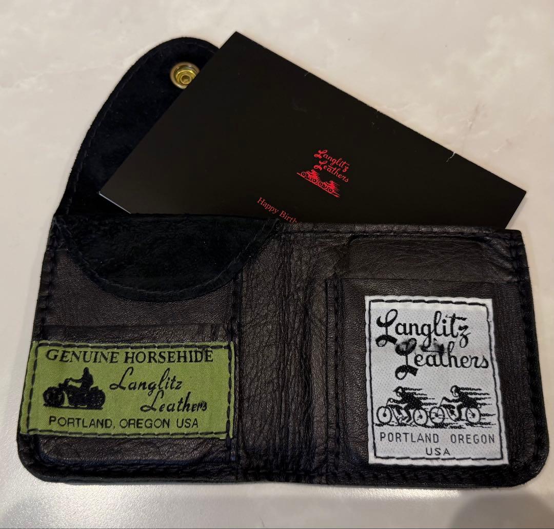 Langlitz Leathers ブラック　ウォレット