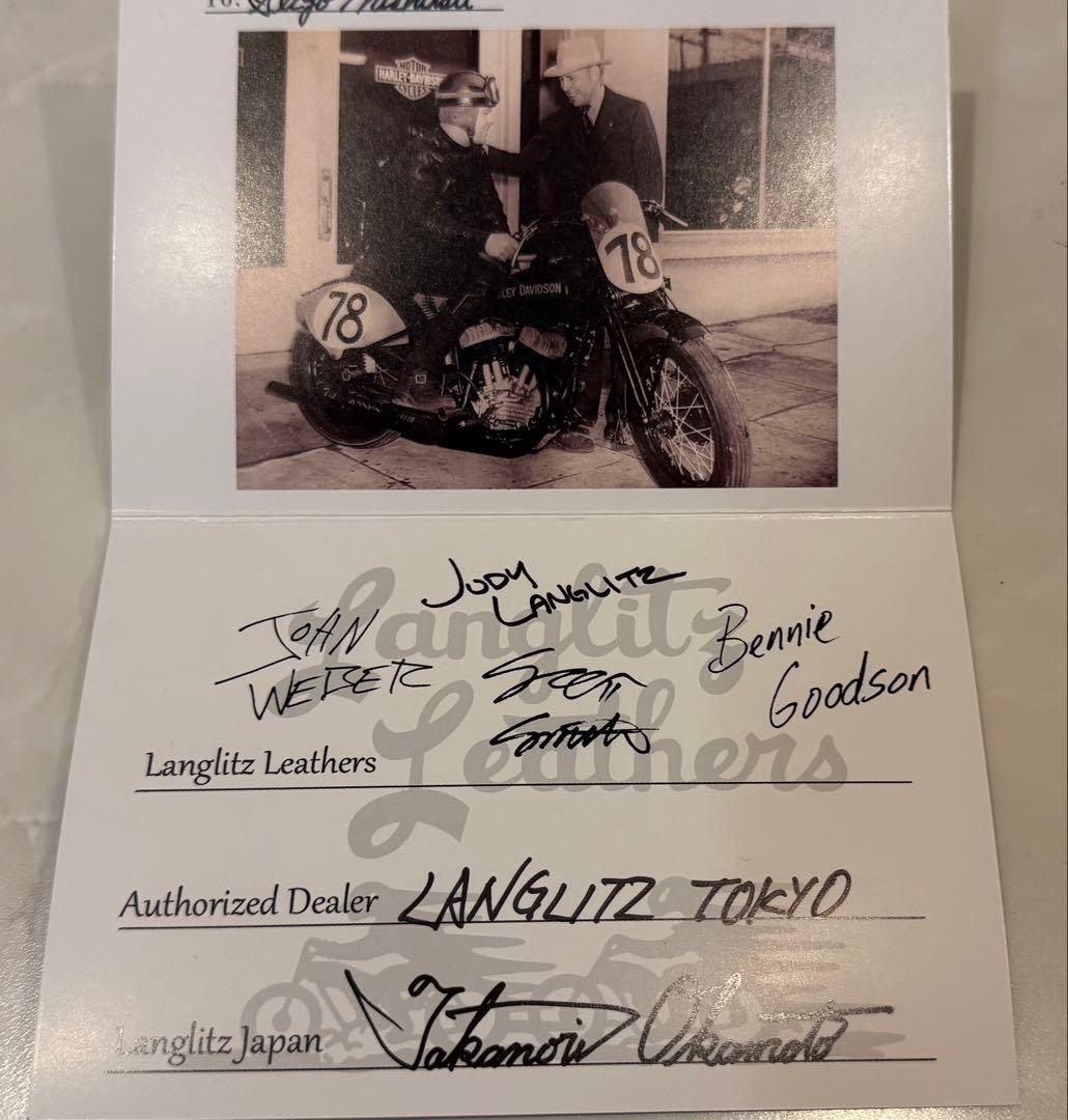 Langlitz Leathers ブラック　ウォレット