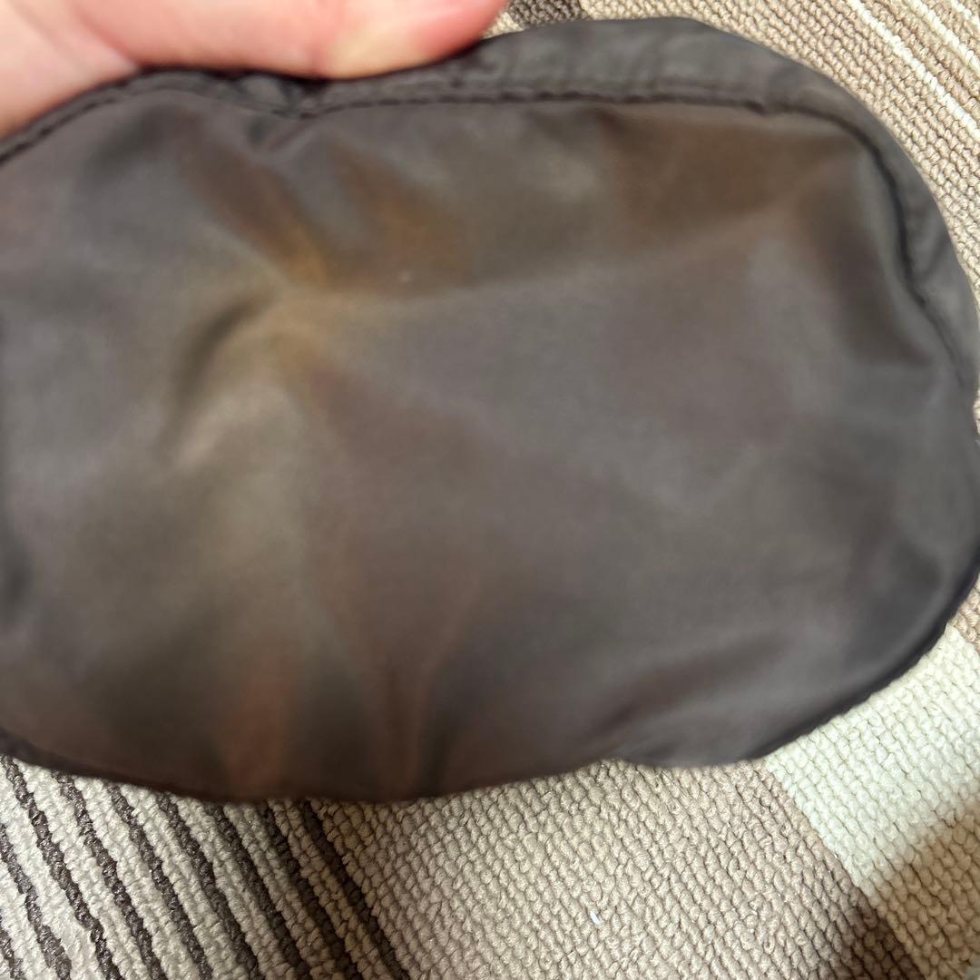 PRADA ナイロン 巾着バッグ 、ダークブラウン