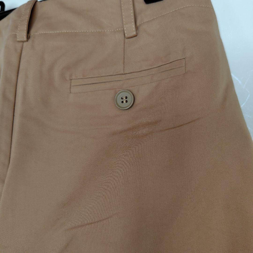 another S ベージュ タック入りワイドチノパン/S★新品・未使用タグ付き