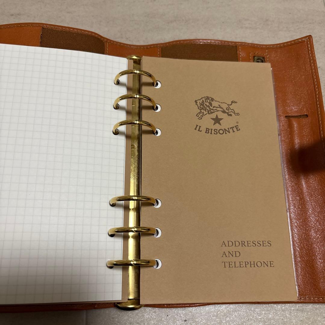 お値下げしました! IL BISONTE キャメルレザー スケジュール帳