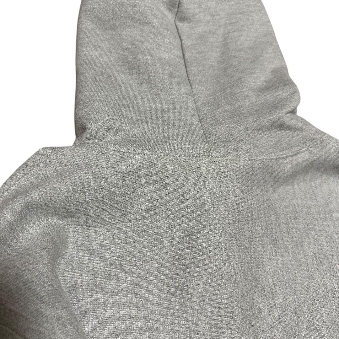 【美品】シュプリーム　チャンピオン　コラボ　パーカー　アーチロゴ　刺繍　グレーL