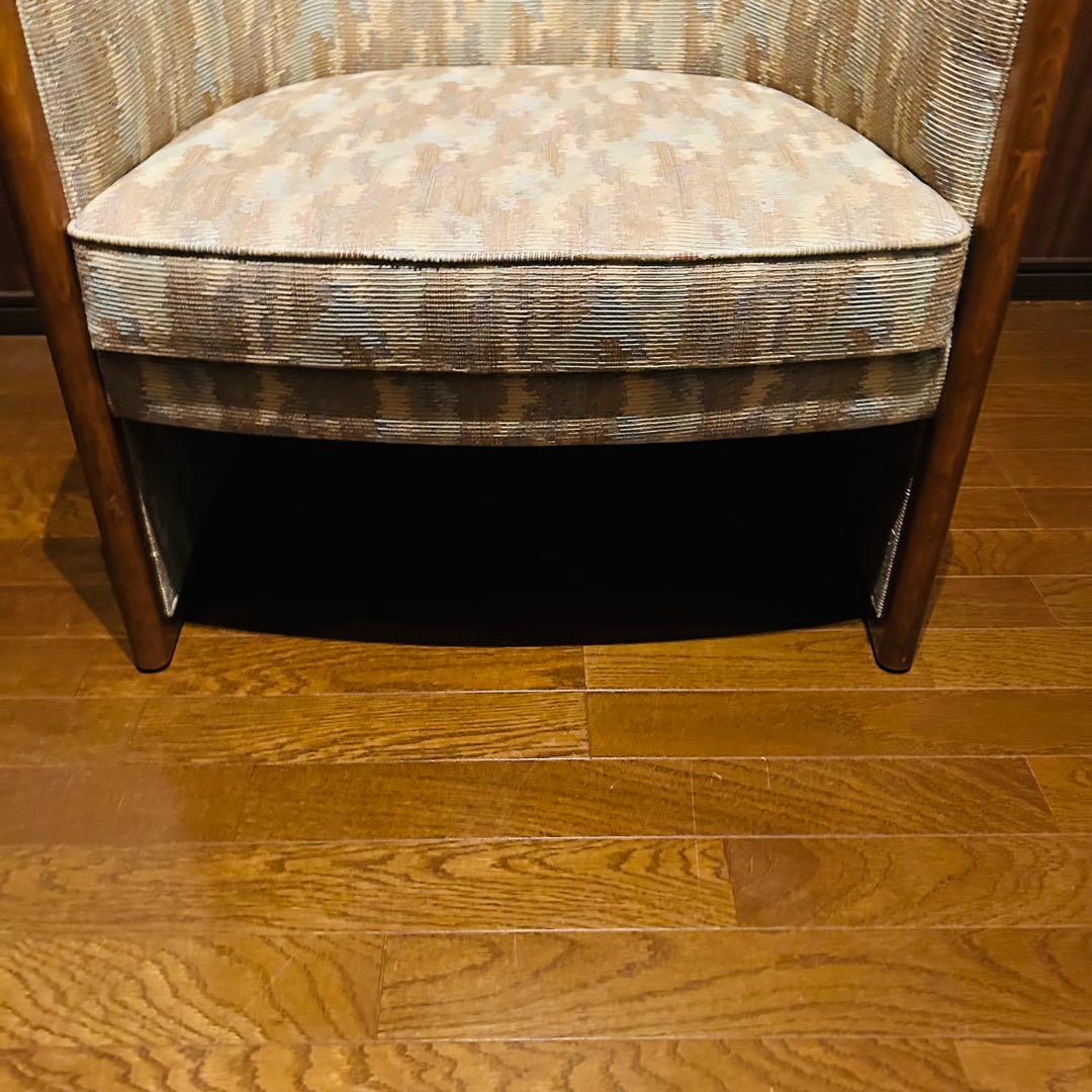 【良品】 シングルソファー 腰掛け椅子 家具 1人用椅子 ③