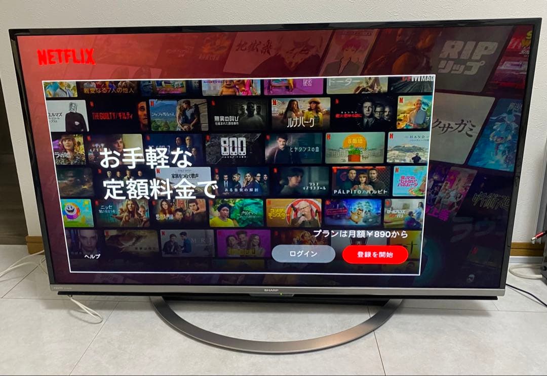 SHARP AQUOS 45型4Kテレビ LC-40US45 動画アプリ