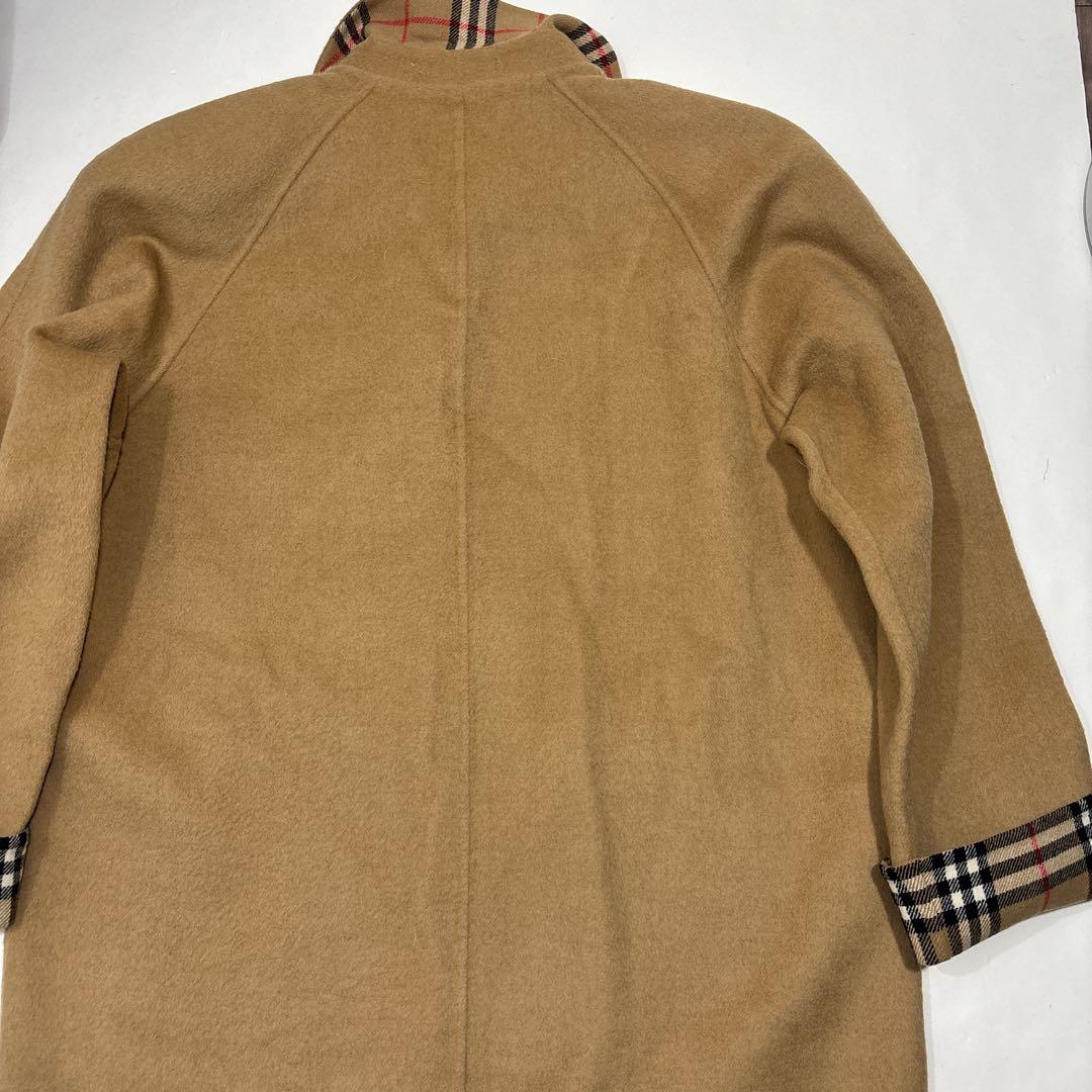 【幻の逸品】バーバリーズ　カシミヤウール　ダブルチェスターコート　金ボタン