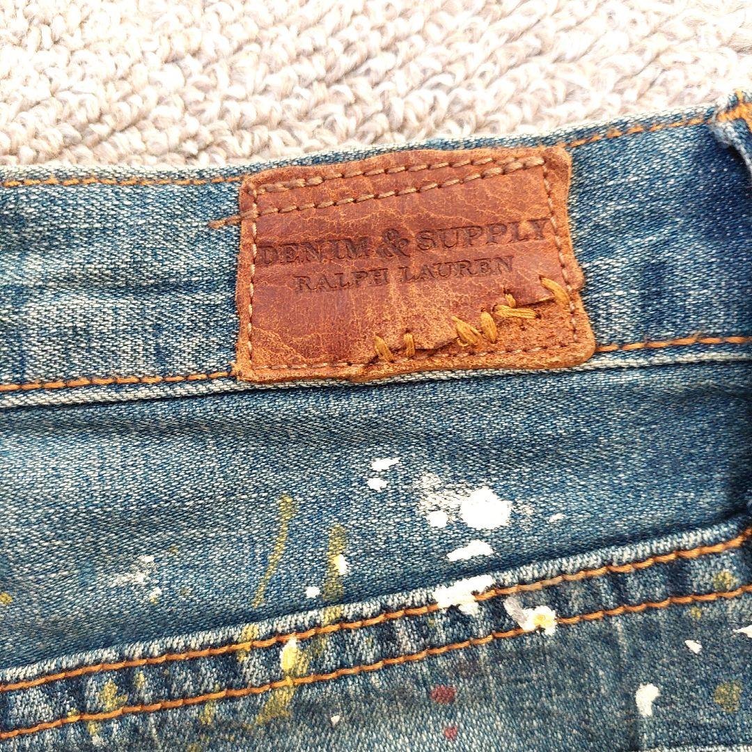 DENIM&SUPPLY RALPH LAUREN ペンキ デニム　24　美品