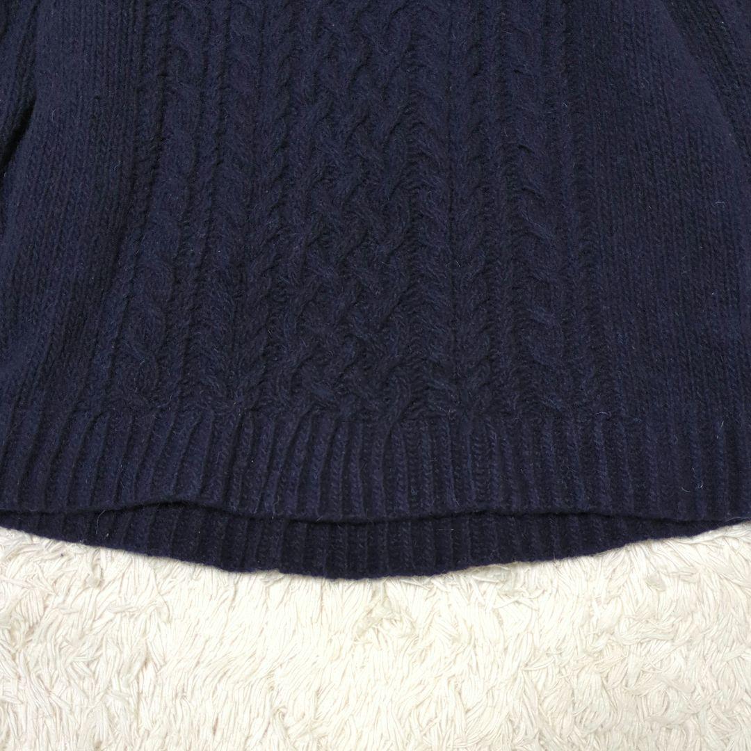 かぐれ 23AWペルーアランクルーネックニット kagure ネイビー