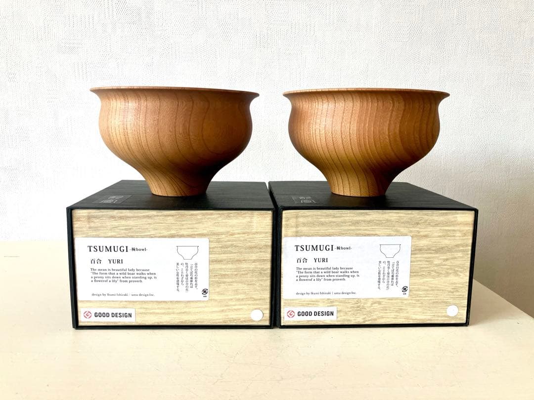 我戸幹男商店　TSUMUGI 汁椀　百合　Plain ペア