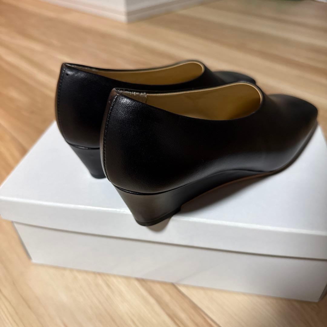 CLANE WEDGE SOLE SQUARE PUMPS クラネ　パンプス