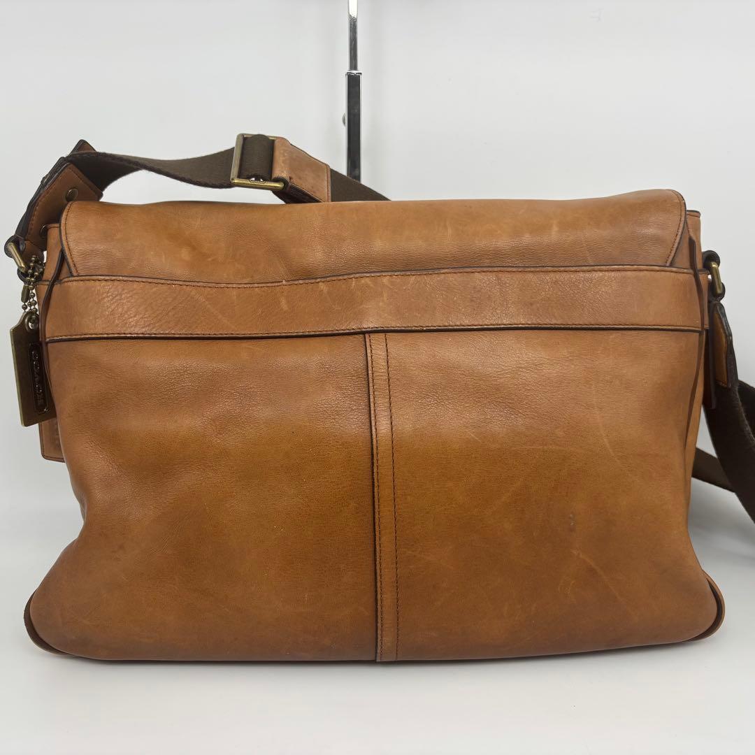 【極美品✨】 COACH メッセンジャーバッグ レザー ブラウン y2k