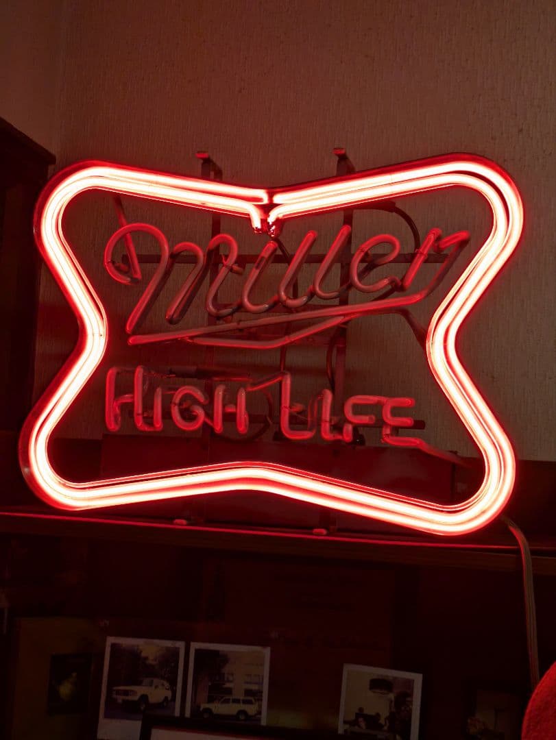 C*!様 70s　ネオンサイン Miller ビール　neon sign bee