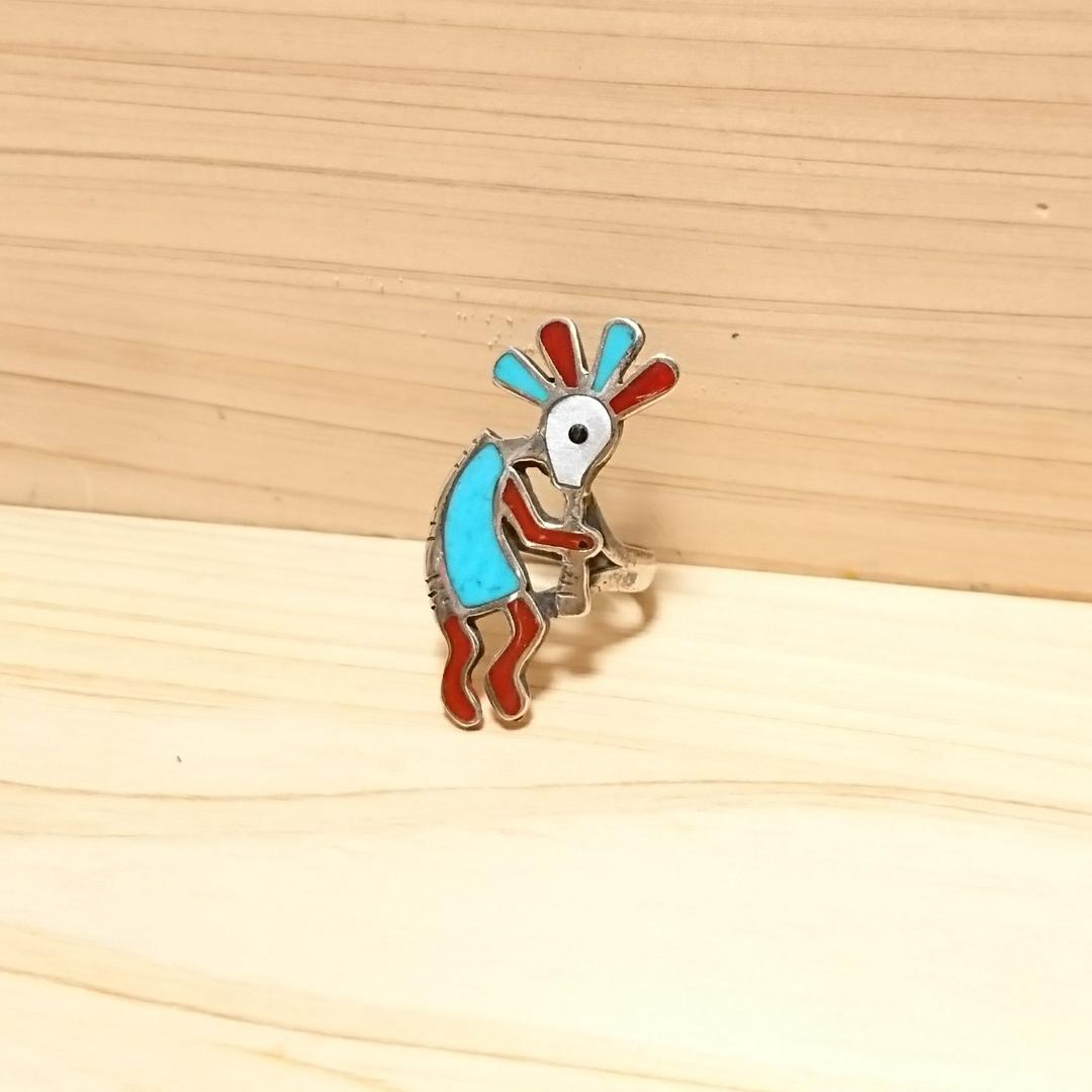 インディアンジュエリー ココペリ リング【#15】