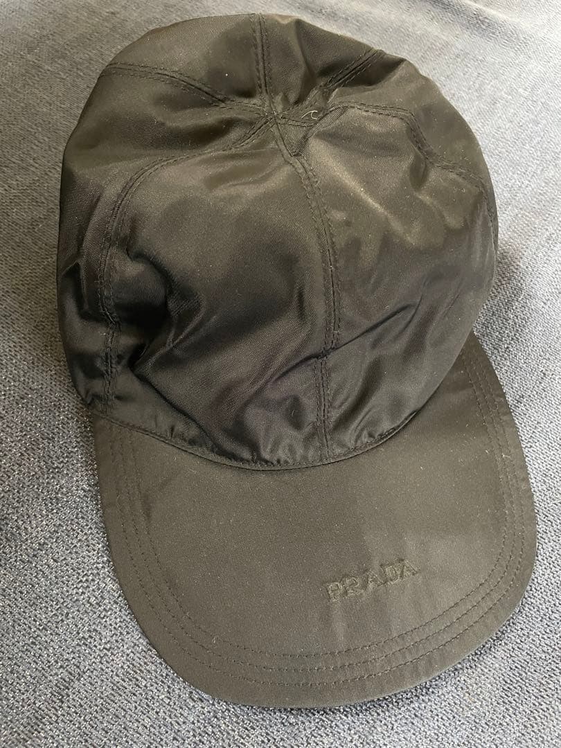【KAI】PRADA プラダ レディース 黒キャップ