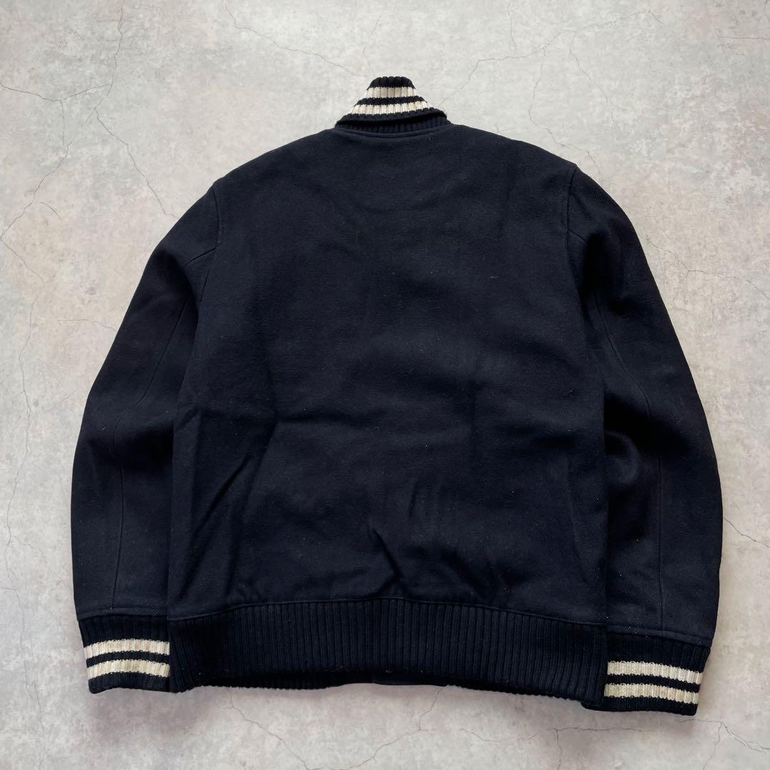 LACOSTE ラコステ ブルゾン 短丈 ウールジャケット ロゴ 黒