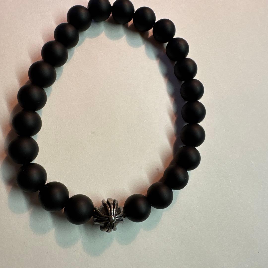 クロムハーツ BEADブレスレット　マットブラック