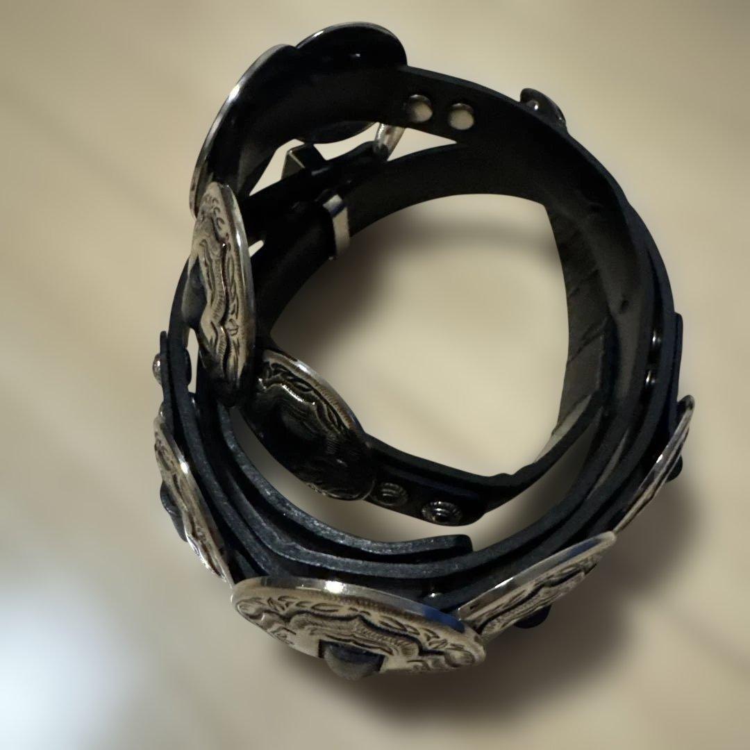 TOGA PULLA トーガ プルラ メタル ダブル バックル レザー ベルト