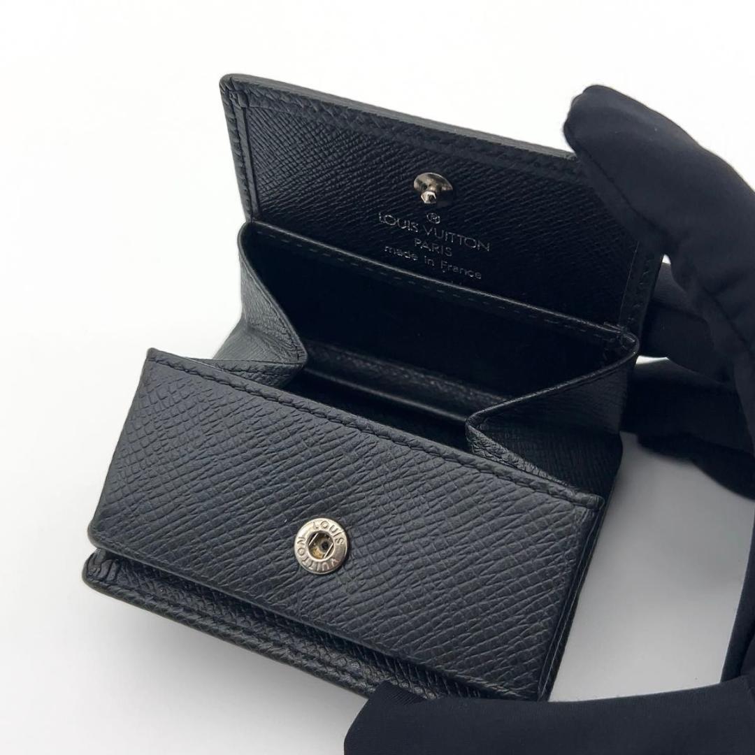 【未使用に近い】ルイヴィトン タイガ ポルトモネ ボワット 小銭入れ 黒