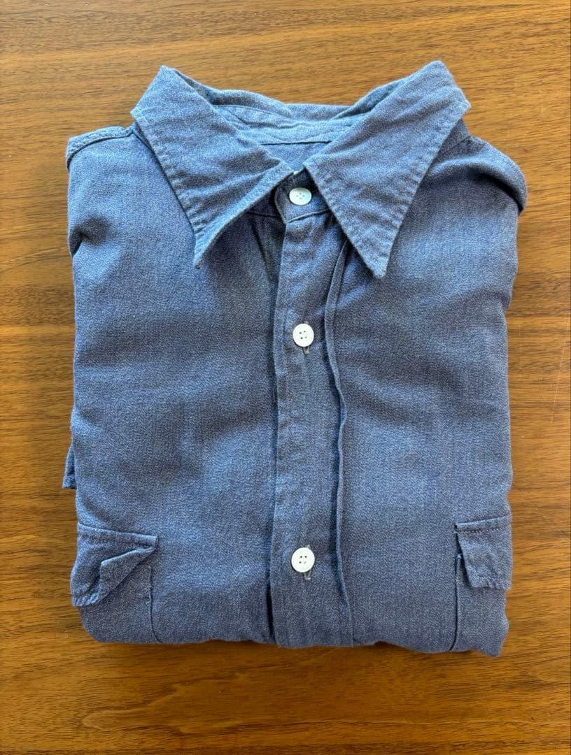 グ*チ様 21aw COMOLI ワークシャツ　ヨリ杢