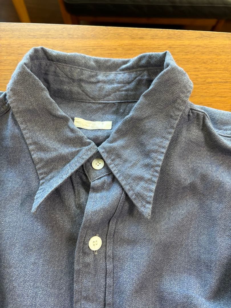 グ*チ様 21aw COMOLI ワークシャツ　ヨリ杢