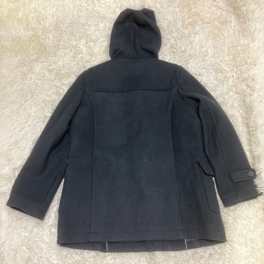 【美品】　イーストボーイ　ダッフルコート　フードあり　アンゴラ混　黒