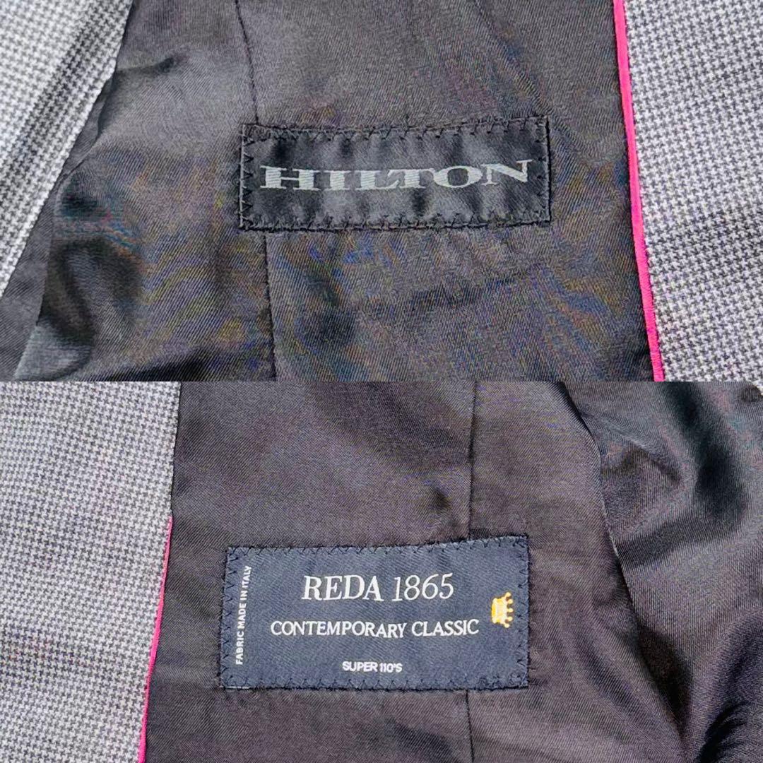 【極美品】ヒルトン REDA レディース セットアップ Lサイズ グレー 背抜き