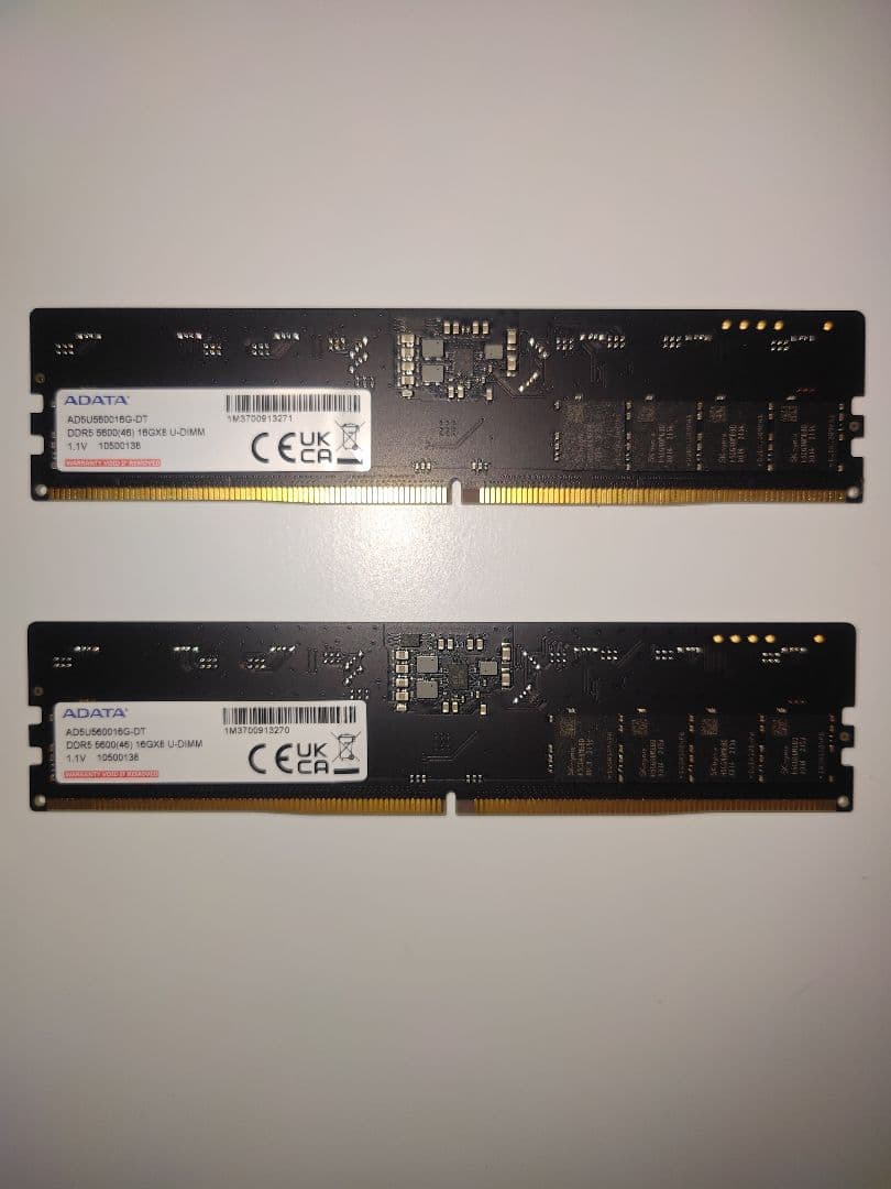 ADATA AD5U560016G-DT 32GB（16GB×2） DDR5