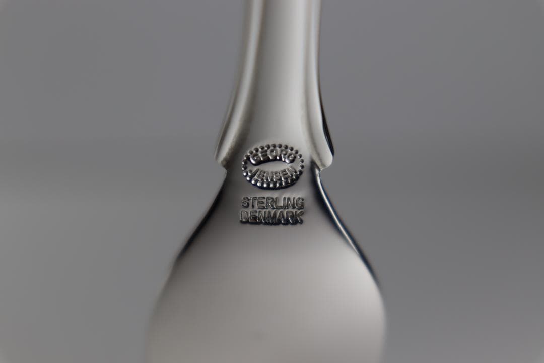 ジョージ・ジェンセン■スターリング製ケーキフォーク3本セット■純正箱・収納袋付き