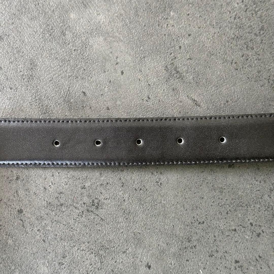 Yves Saint Laurent YSLロゴ　ゴールドバックル　レザーベルト