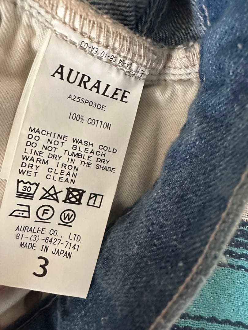 パンツ AURALEE SELVEDGE FADED HEAVY DENIM