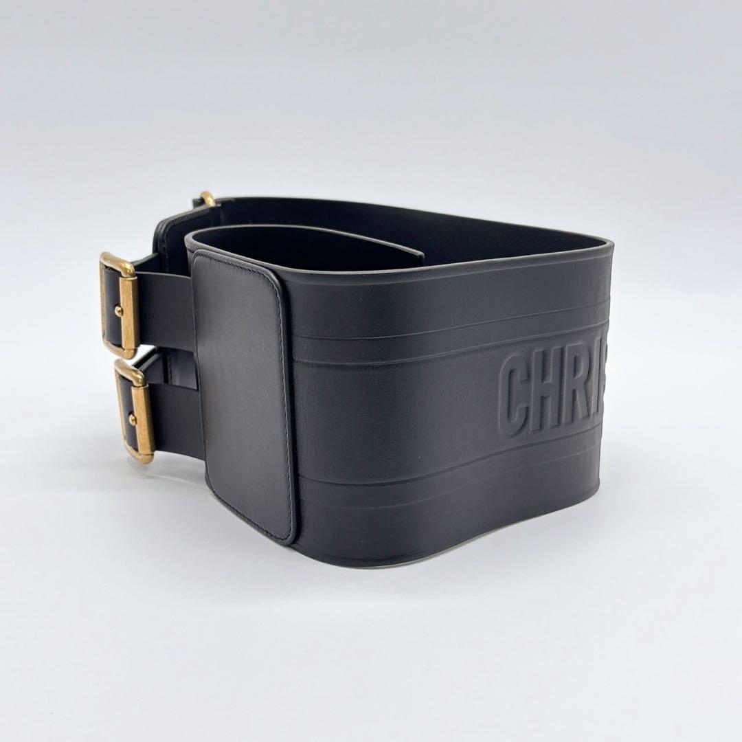 激レア✨ クリスチャンディオール　ベルト　コルセット エンブロイダリー　黒