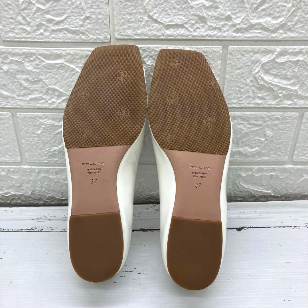 極美品❣️ PELLICOペリーコパンプスレディースブランドホワイト24㎝