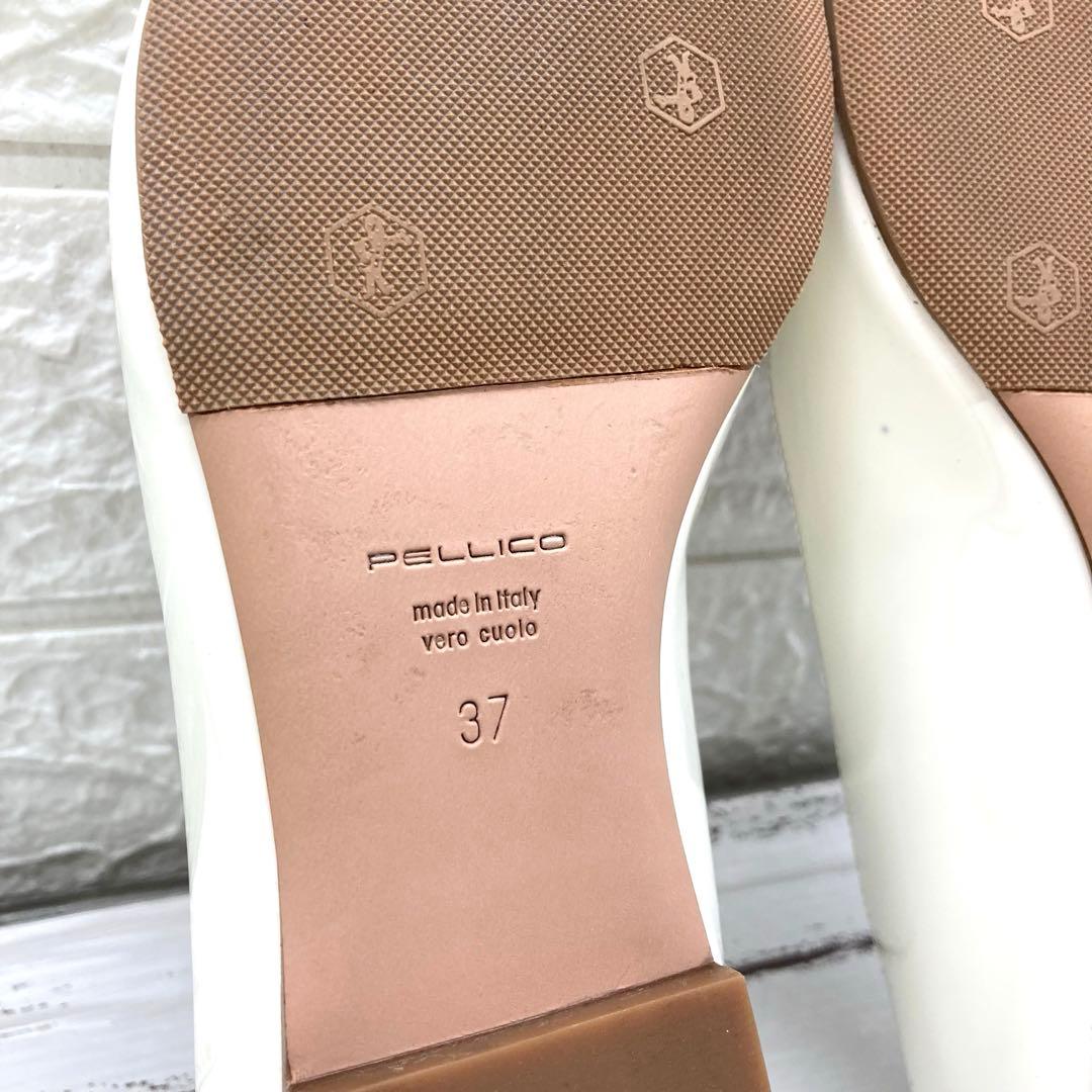 極美品❣️ PELLICOペリーコパンプスレディースブランドホワイト24㎝