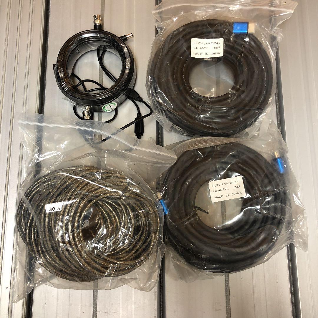 防犯カメラ…など‼️延長ケーブル…‼️まとめ…売り‼️全6点…まとめ売り‼️